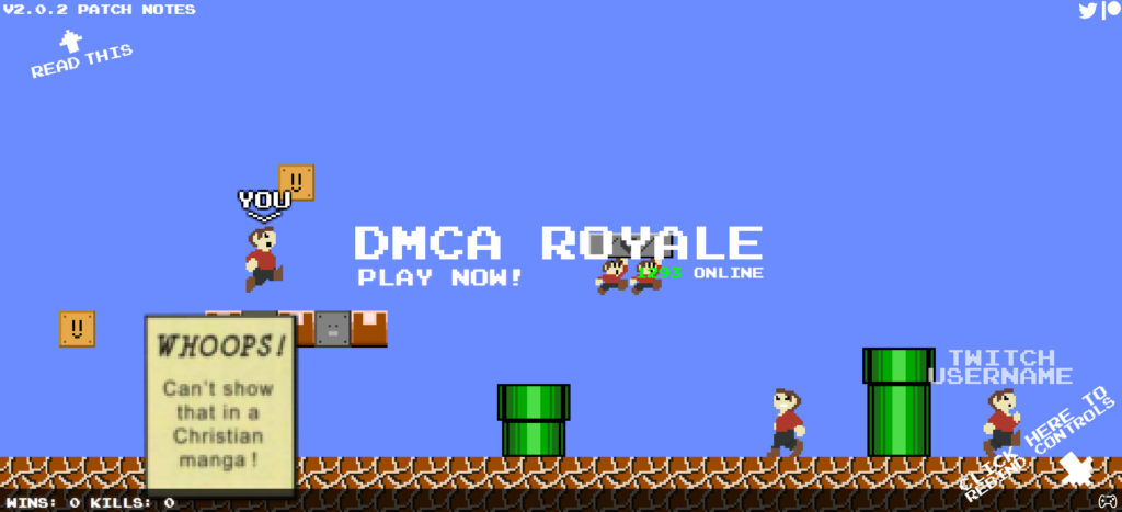 Mario Royale to teraz DMCA Royale. Autorzy nie chcą pozwu od Nintendo