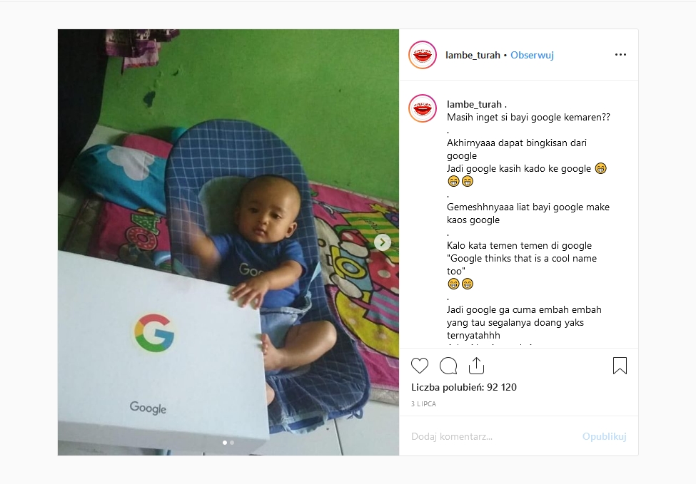 Chłopiec Google