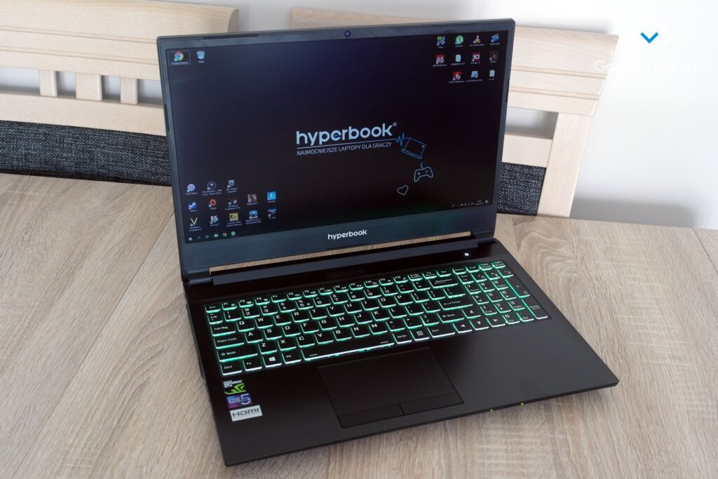 Hyperbook NH5 – test laptopa dla graczy z kartą GTX 1660 Ti