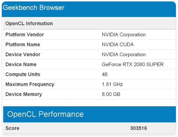 RTX 2080 Super Benchmark