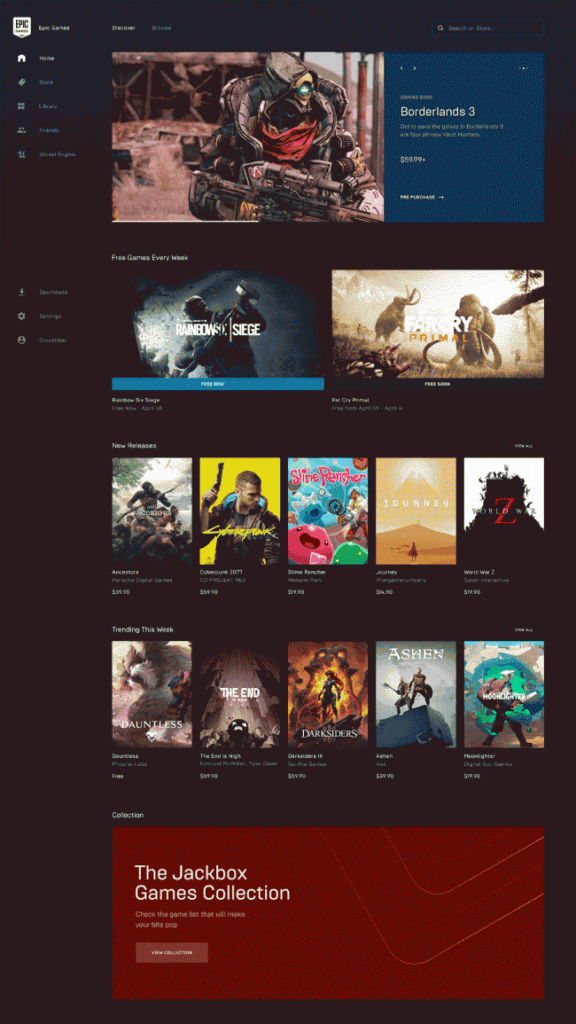 Epic Games Store czeka gruntowna zmiana wyglądu