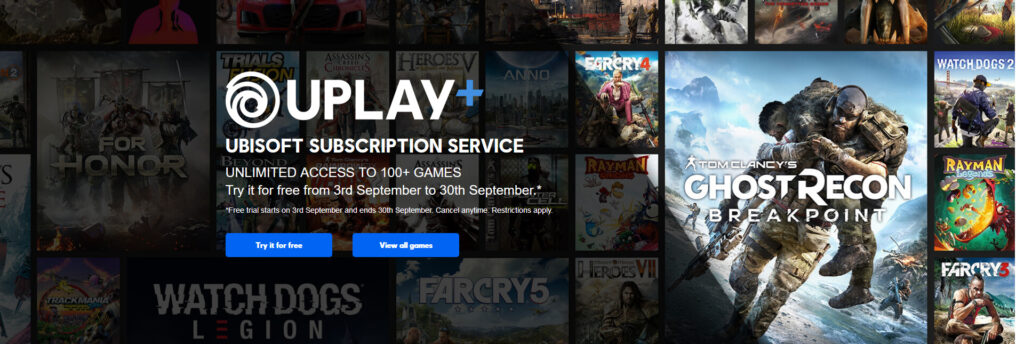 Uplay Plus – wypróbuj za darmo przez miesiąc