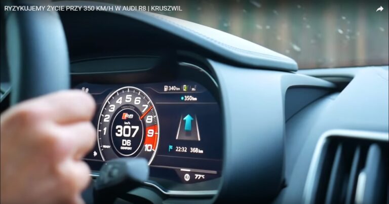 Lord Kruszwil „bawi się” w pirata drogowego. Na filmie pędzi ponad 300 km/h