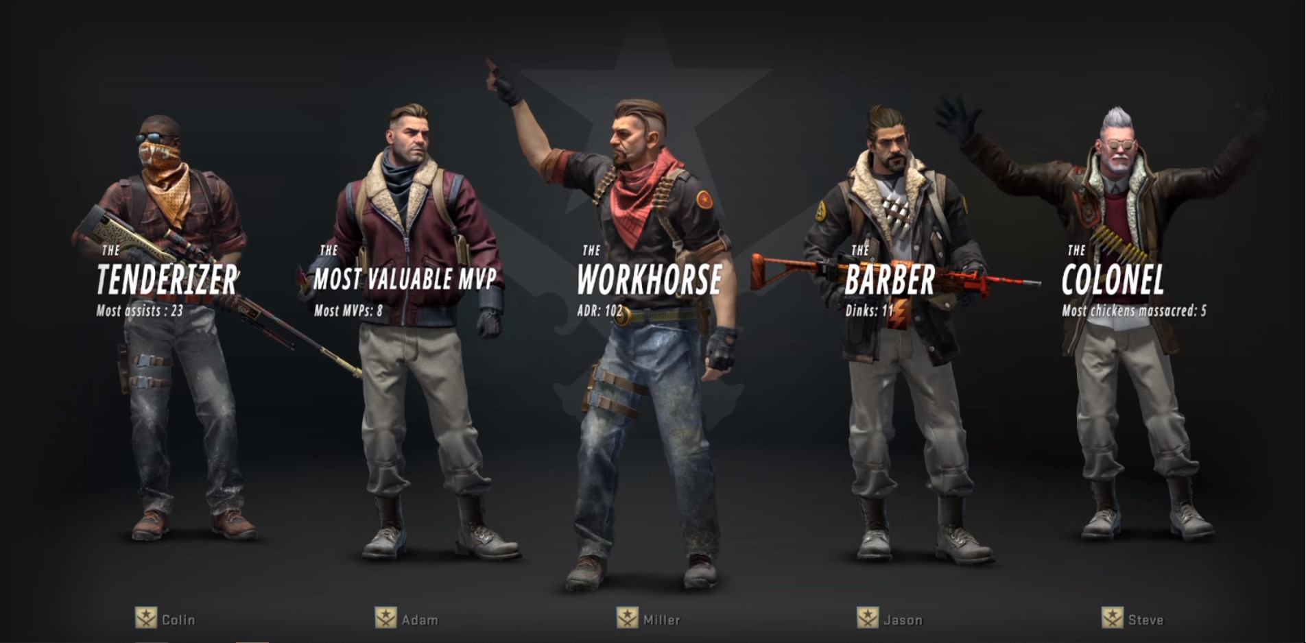 CS:GO skiny do postaci