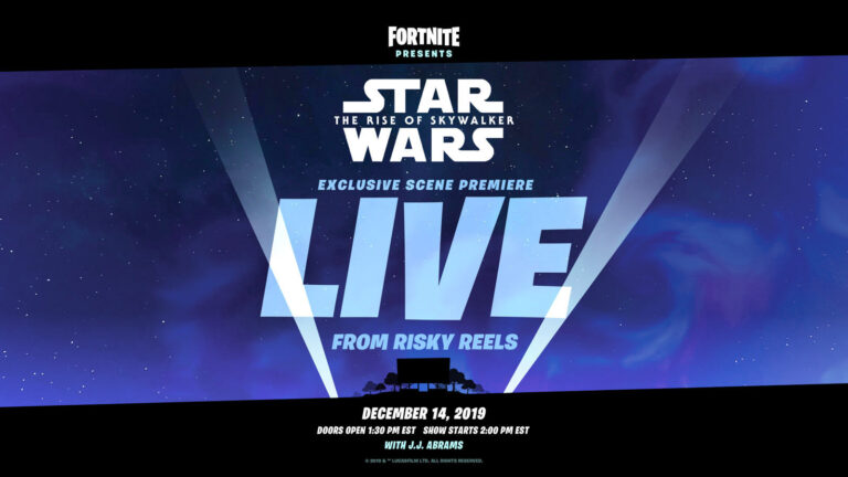 Fortnite: Kino w grze wyświetli przedpremierowo scenę ze Star Wars: Skywalker: Odrodzenie