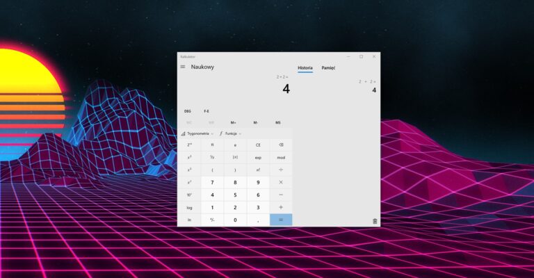 Kalkulator Windows 10 będzie tworzył wykresy