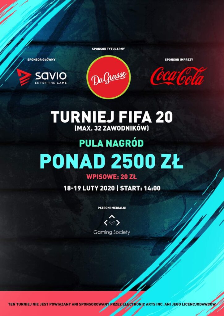 Już w lutym pierwszy w Świnoujściu turniej FIFA 20. Pula nagród – 1500 złotych