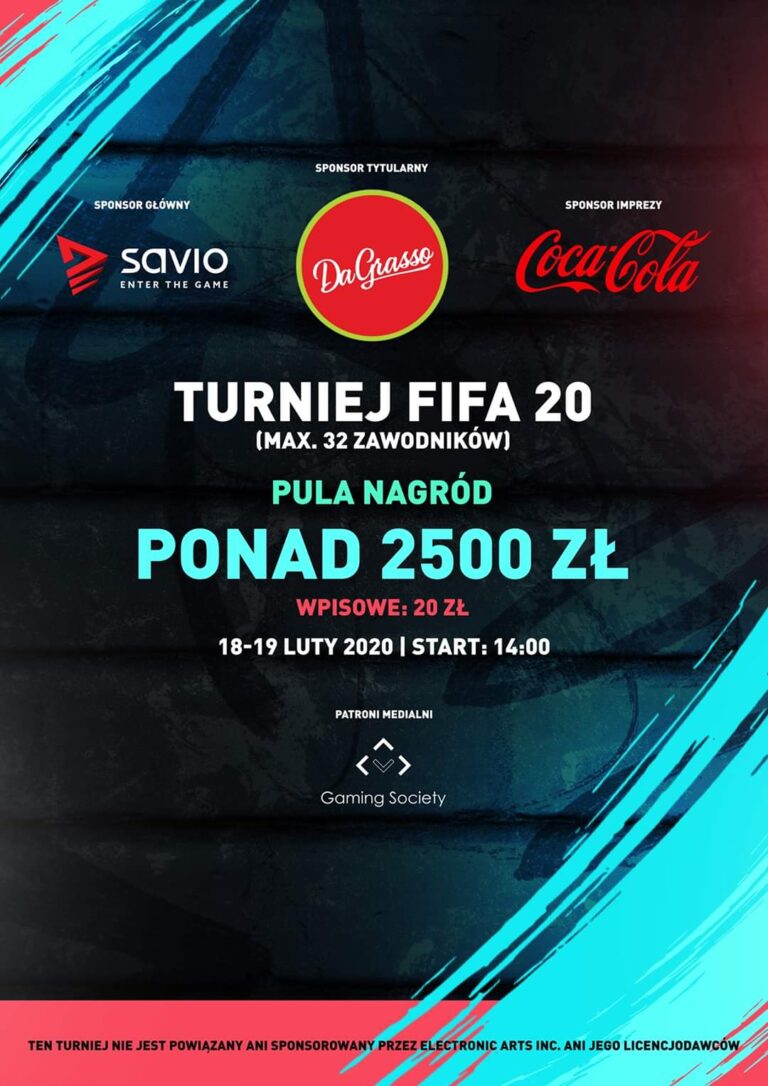 Już w lutym pierwszy w Świnoujściu turniej FIFA 20. Pula nagród – 1500 złotych
