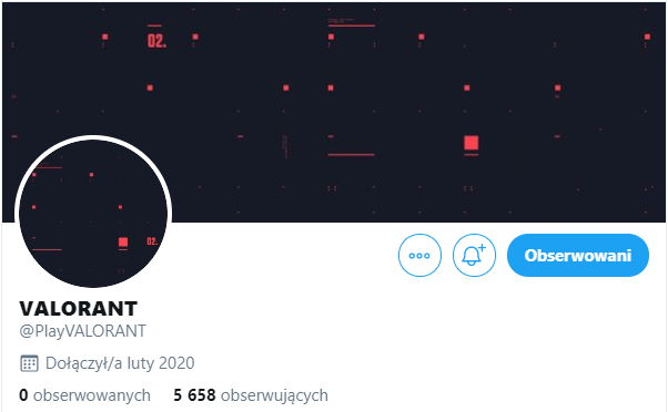 Valorant - konto Twitter