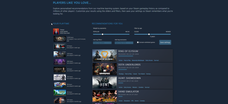 Interaktywny doradca Steam pojawił się na głównej stronie sklepu