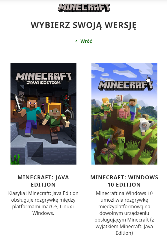 Minecraft edycje