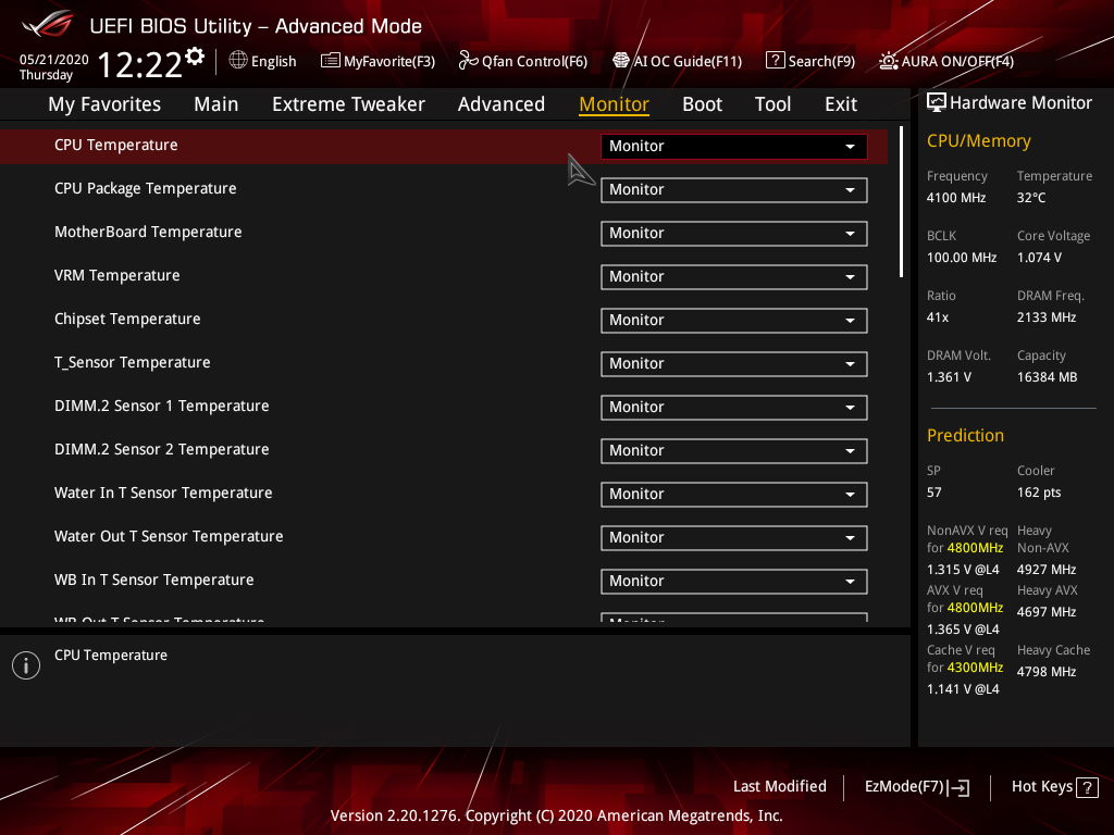 Asus ROG Maximus XII Extreme - BIOS UEFI