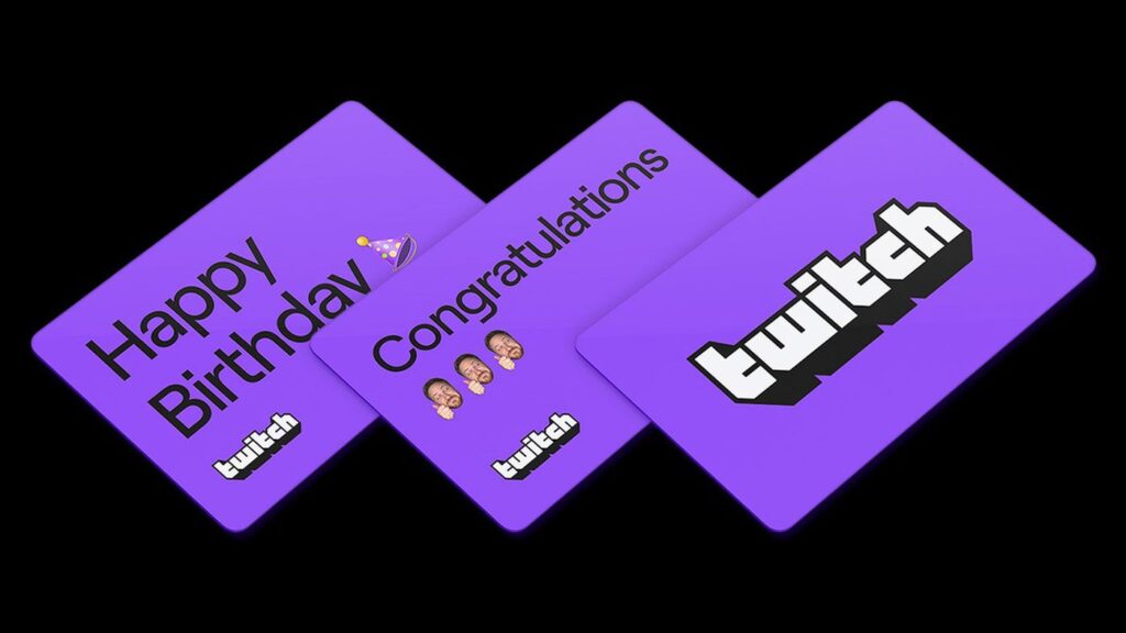 Twitch wprowadza karty upominkowe