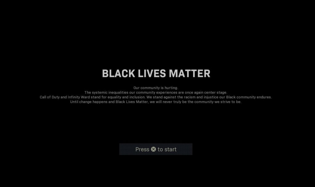 Call of Duty: Modern Warfare – ekrany ładowania zastąpione komunikatem o Black Lives Matter