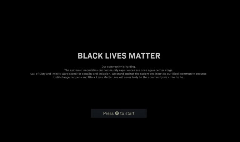 Call of Duty: Modern Warfare – ekrany ładowania zastąpione komunikatem o Black Lives Matter