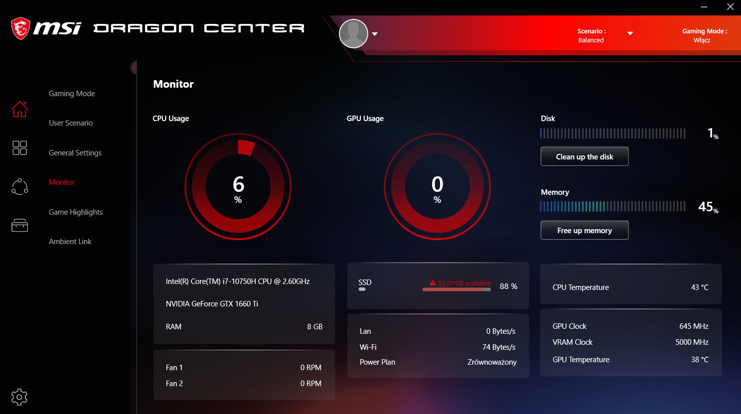 MSI Dragon Center