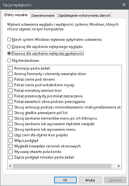 Jak zmienić ustawienia wizualne Windows 10