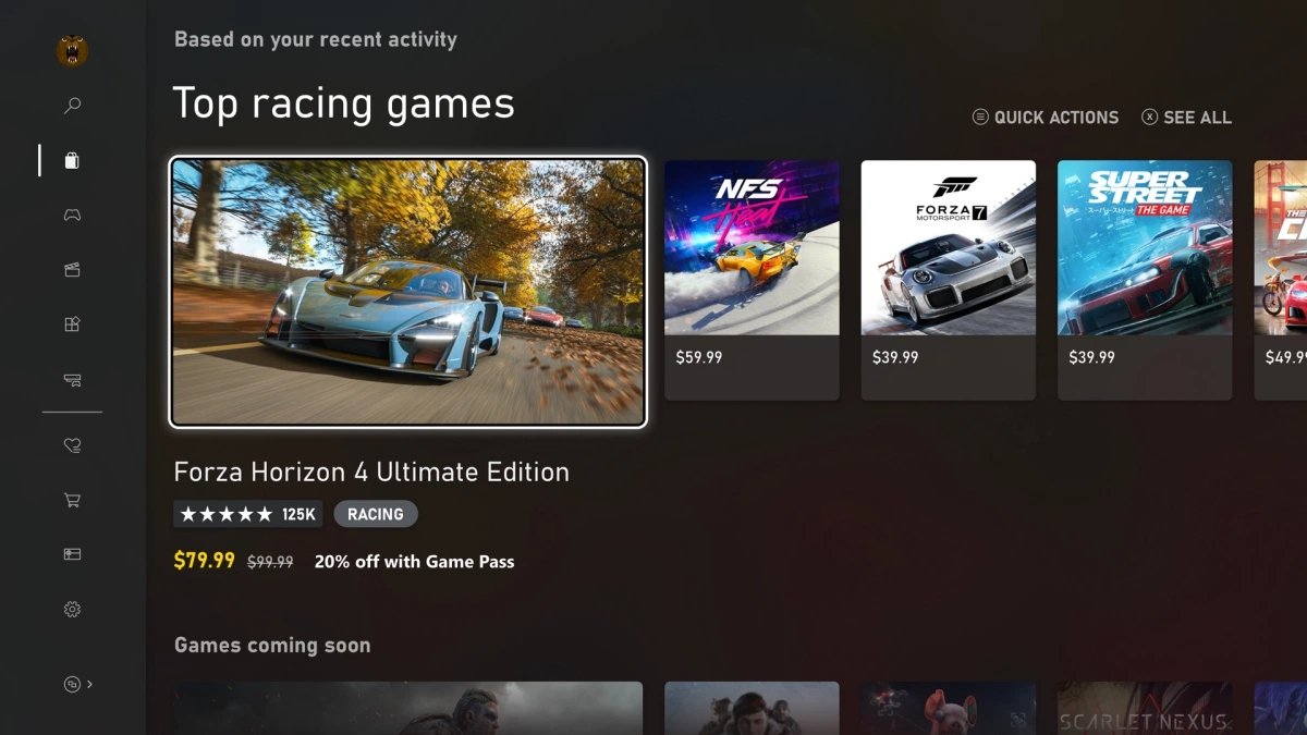 Xbox GUI