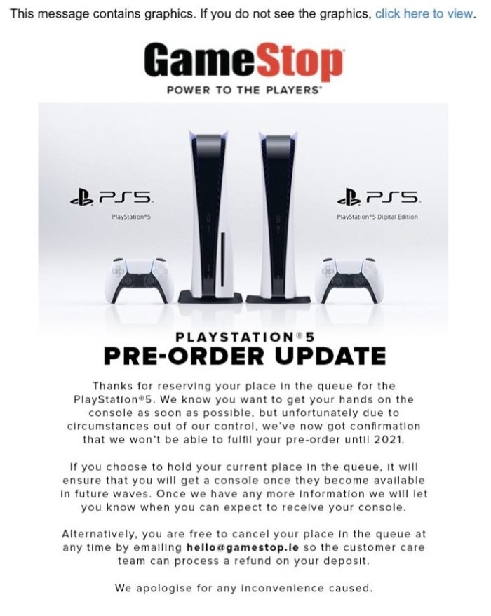 PS5 GameStop Irlandia
