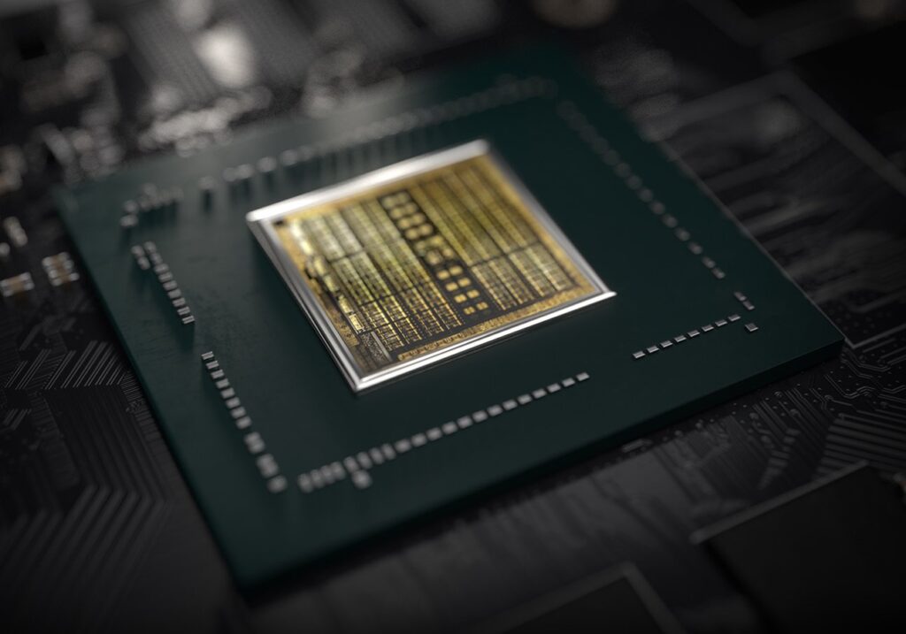 GeForce RTX 3070 do komputerów przenośnych został ukazany na fotografii.