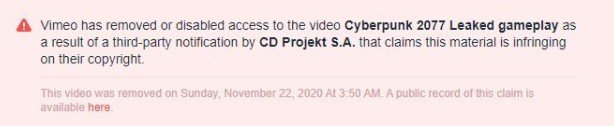 Cyberpunk 2077 Vimeo