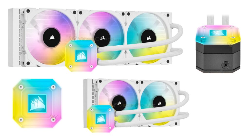 Zestawy AIO Corsair H150i /H100i Elite Capellix w bieli