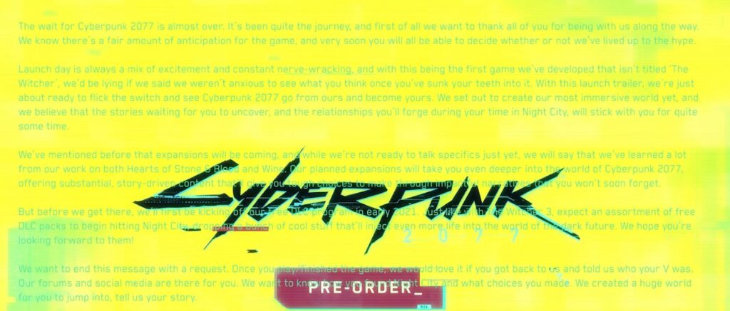 Cyberpunk 2077 dlc