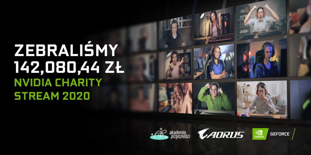 Nvidia Charity Stream zebrał ponad 140 tysięcy złotych na Akademię Przyszłości