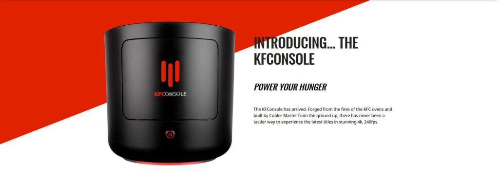 KFC to nie tylko gorące kurczaki. Teraz też to nowa konsola do grania KFConsole