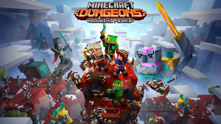 Minecraft Dungeons Howling Peaks DLC już dostępne dla graczy.