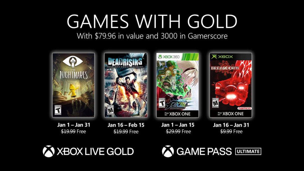 Games With Gold Styczeń 2021