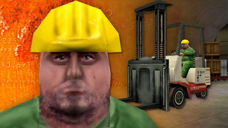 Half-Life – pierwszą postacią napotkaną w grze jest Gus operator wózka widłowego