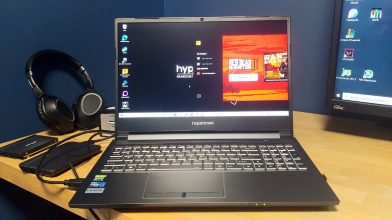 Hyperbook NH5  – pierwszy laptop z GeForce RTX 3060