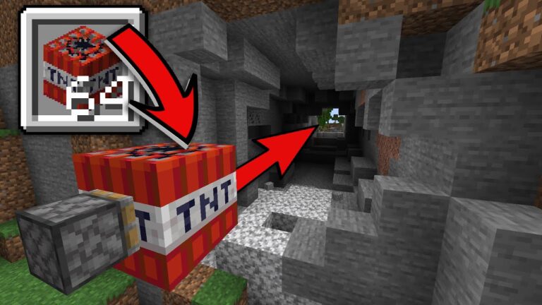 Minecrat – gracz stworzył seryjny dynamit do kopania długich tuneli