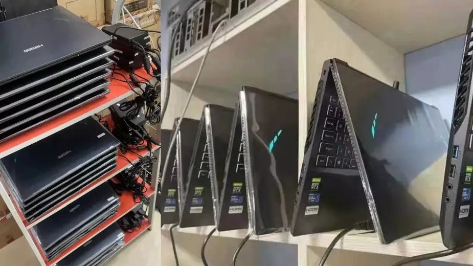 Górnicy do kopania używają już nawet laptopów z kartami RTX 3000