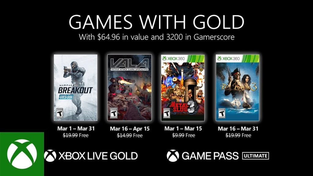 Games with Gold – znamy propozycję Microsoftu na marzec