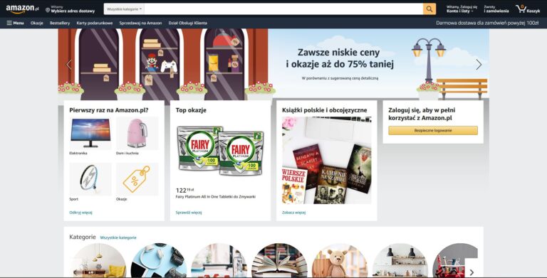 Sklep internetowy Amazon oficjalnie wystartował w Polsce
