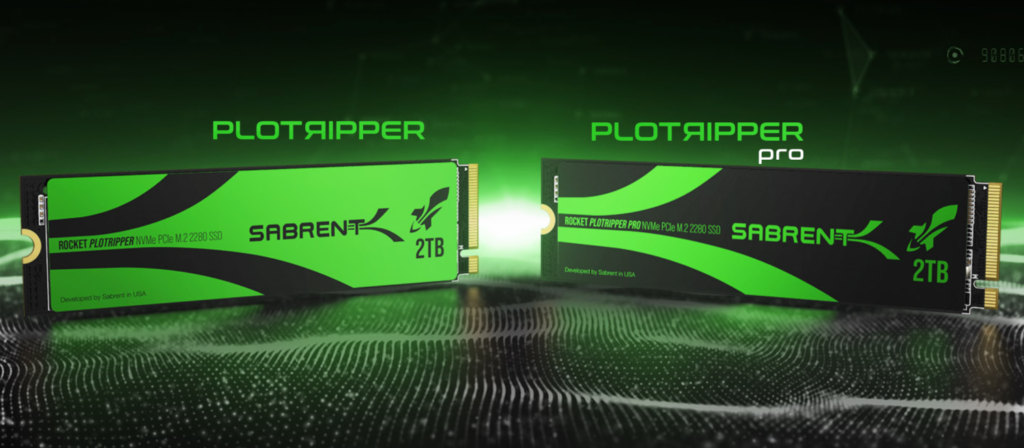 Sabrent prezentuje dwa nośniki do kopania Chia – SSD Plotripper i Plotripper Pro