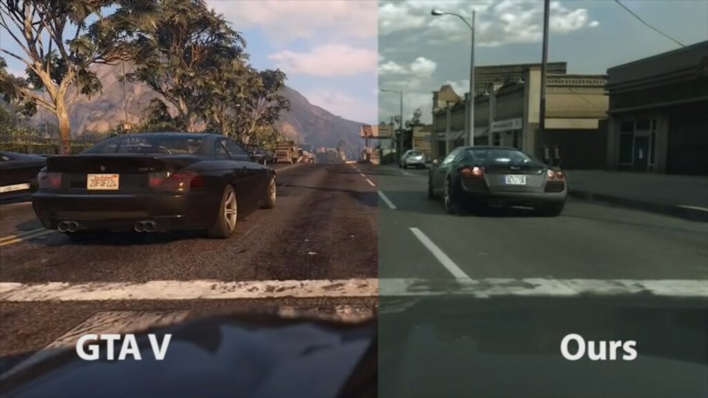 GTA V prezentacja fotorealistycznej grafiki przy użyciu uczenia maszynowego