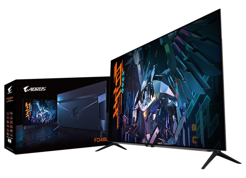 AORUS F048U to 48 calowy monitor OLED z odświeżaniem 120Hz i złączem HDMI 2.1