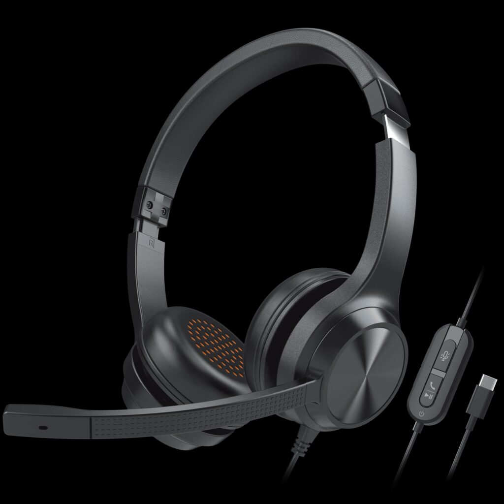 CREATIVE CHAT Zestaw słuchawkowy Plug nad Play na USB C i z oprogramowaniem SmartCommons Kit