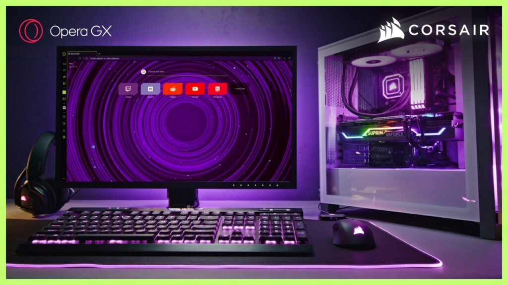 Eksplozja kolorów podczas przeglądania, czyli Opera GX z integracją CORSAIR iCUE!