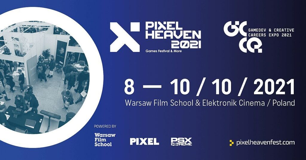 Moc wyjątkowych wydarzeń podczas Festiwalu Gier Pixel Heaven 2021 w Warszawskiej Szkole Filmowej!