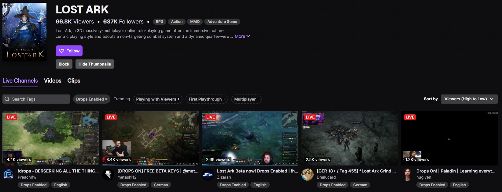 Lost Ark Twitch