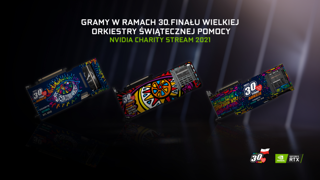 NVIDIA CHARITY STREAM – w tym roku gramy w ramach 30. Finału Wielkiej Orkiestry Świątecznej Pomocy
