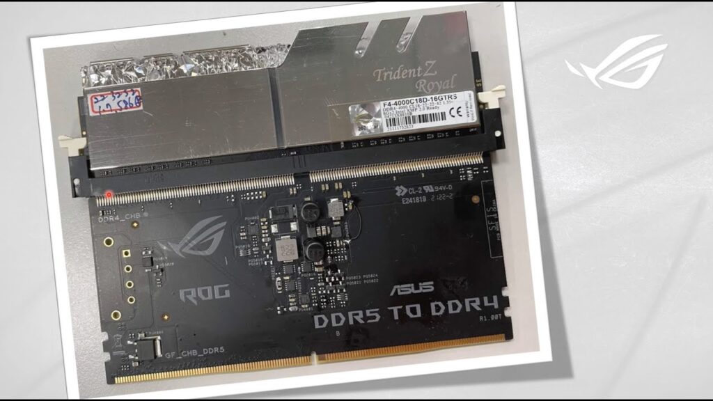 Asus pracuje nad adapterem pamięci DDR5 na DDR4