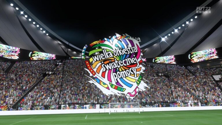 FIFA 22 z pakietem przedmiotów z motywem Wielkiej Orkiestry Świątecznej Pomocy