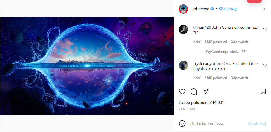 John Cena instagram