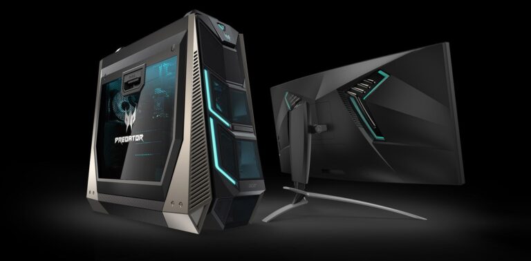 Acer pochwalił się nowym sprzęt do gier z serii Predator – desktopem Orion 9000 na 4 karty graficzne i zakrzywionym monitorem X35 z G-Sync