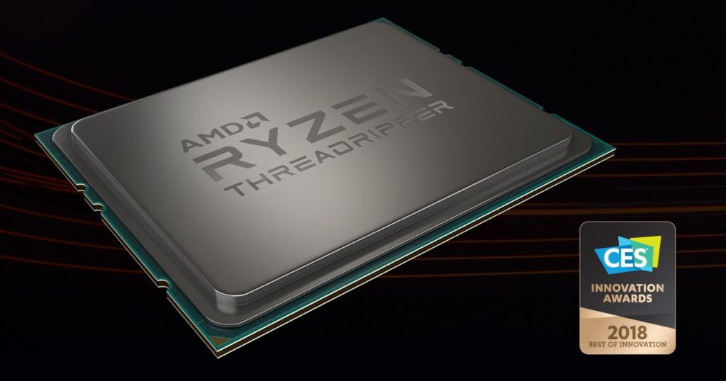 AMD i ich procesor Threadripper 1950X z tytułem Najlepszej Innowacji targów CES 2018